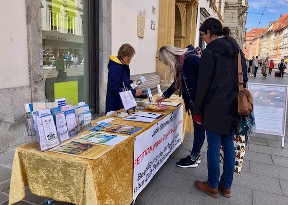 Image for article Austria: Events Held in Two Cities to Introduce Falun Dafa